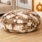 Jaxx Lil" Cuddler Cocoon Jr Kids Faux Fur Bean Bag Lounger in Tie-Dye Coca Mocha, , large