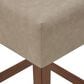 Valor Living Roscoe 26" Backless Counter Stool with Taupe Upholstery in Cherry, , large