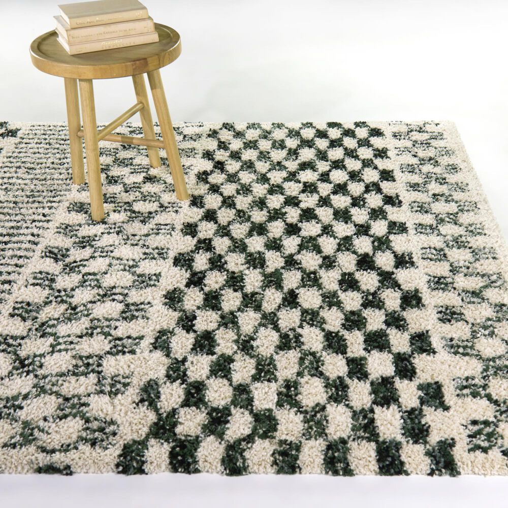 Balta Rugs Tibet Mendieta Green 7'10" x 10' Area Rug, , large