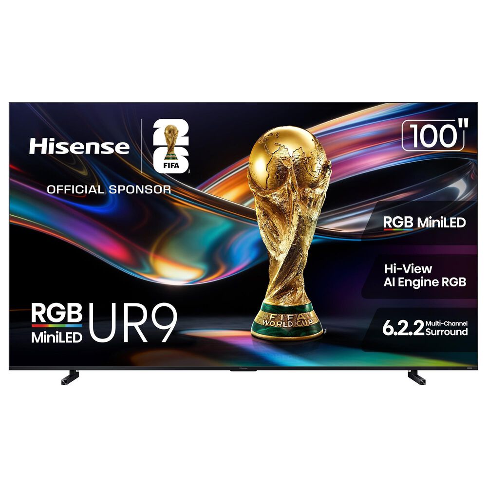 Hisense 100" Class UR9 Series RGB Mini LED 4K in Black - Smart Google TV, , large