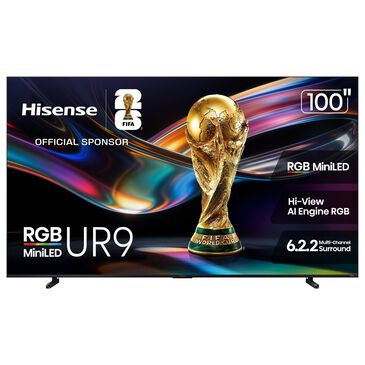 Hisense 100" Class UR9 Series RGB Mini LED 4K in Black - Smart Google TV, , large