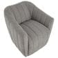 LumiSource Finley Swivel Accent Chair in Taupe, , large
