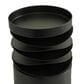 Maple and Jade Metal Decorative Candle Holder in Matte Black (Set of 3), , large