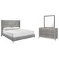 New Heritage Design Huxley 3-Piece King Bedroom Set in Gray, , large