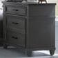 Riva Ridge Caraway 2-Drawer Traditional Nightstand in Slate Gray, , large