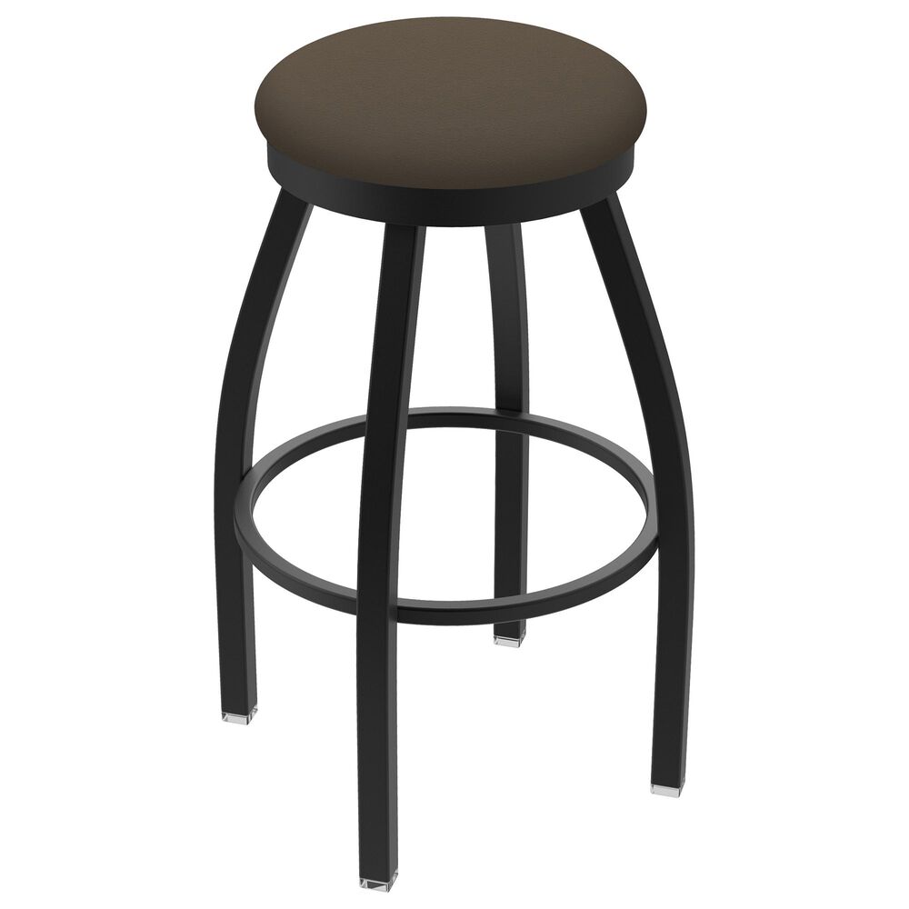 Holland Bar Stool 802 Misha 25" Swivel Counter Stool with Black Wrinkle and Canter Earth Seat, , large