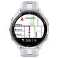 Garmin Forerunner 965 Smartwatch Titanium Bezel Whitestone Case with Whitestone and Powder Gray Silicone Band, , large