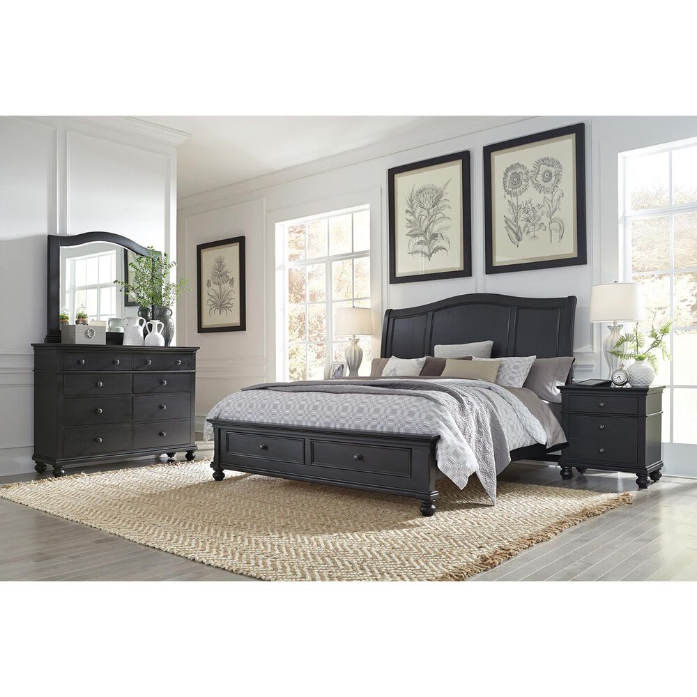 Riva Ridge Oxford 2-Drawer Nightstand in Black, , large