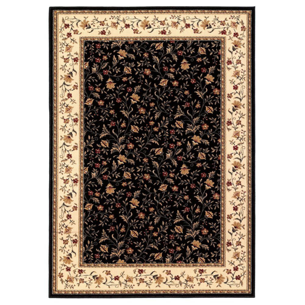 Radici USA Como 1593 Black 5"5" x 7"7" Area Rug, , large