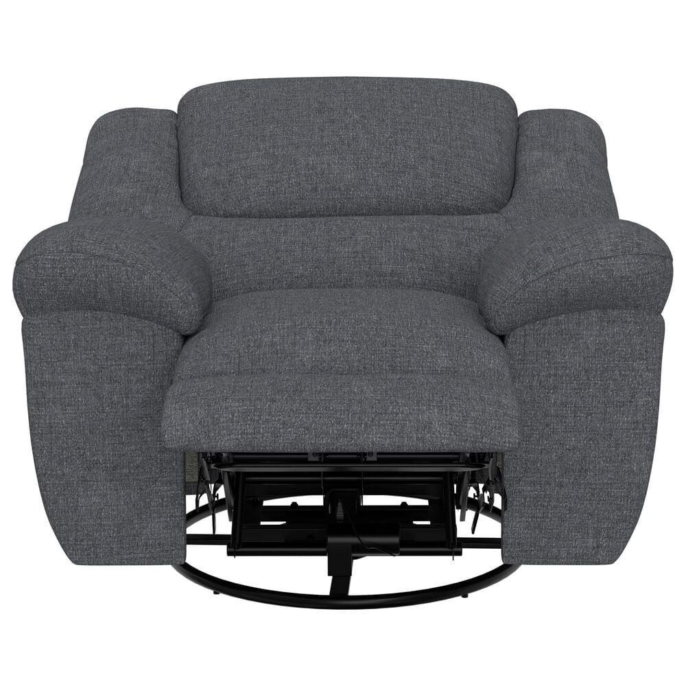 Catnapper Trifecta Power Swivel Recliner in Smoke, , large