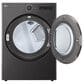LG 5 Cu. Ft. Front Load Washer and 7.4 Cu. Ft. Smart Front Load Electric Dryer Laundry Pair in Black Steel, , large