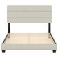 Accent Sicily Queen Upholstered Platform Bed in White, , large