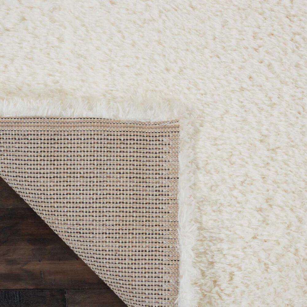 Nourison Luxe Shag LXS01 9&#39; x 12&#39; Ivory Area Rug, , large