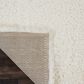 Nourison Luxe Shag LXS01 9" x 12" Ivory Area Rug, , large