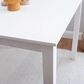 Linon Home Decor Mayfair Counter Height Table in White - Table Only, , large
