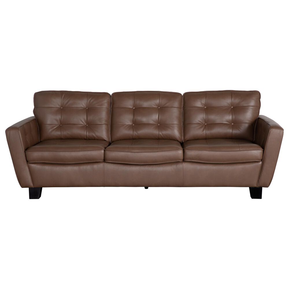 Chateau D"ax Leather Stationary Sofa in Aline Africa, , large
