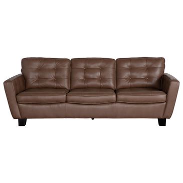 Chateau D"ax Leather Stationary Sofa in Aline Africa, , large