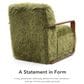 Furniture of America Neyra Long-Haired Accent Chair in Green, , large
