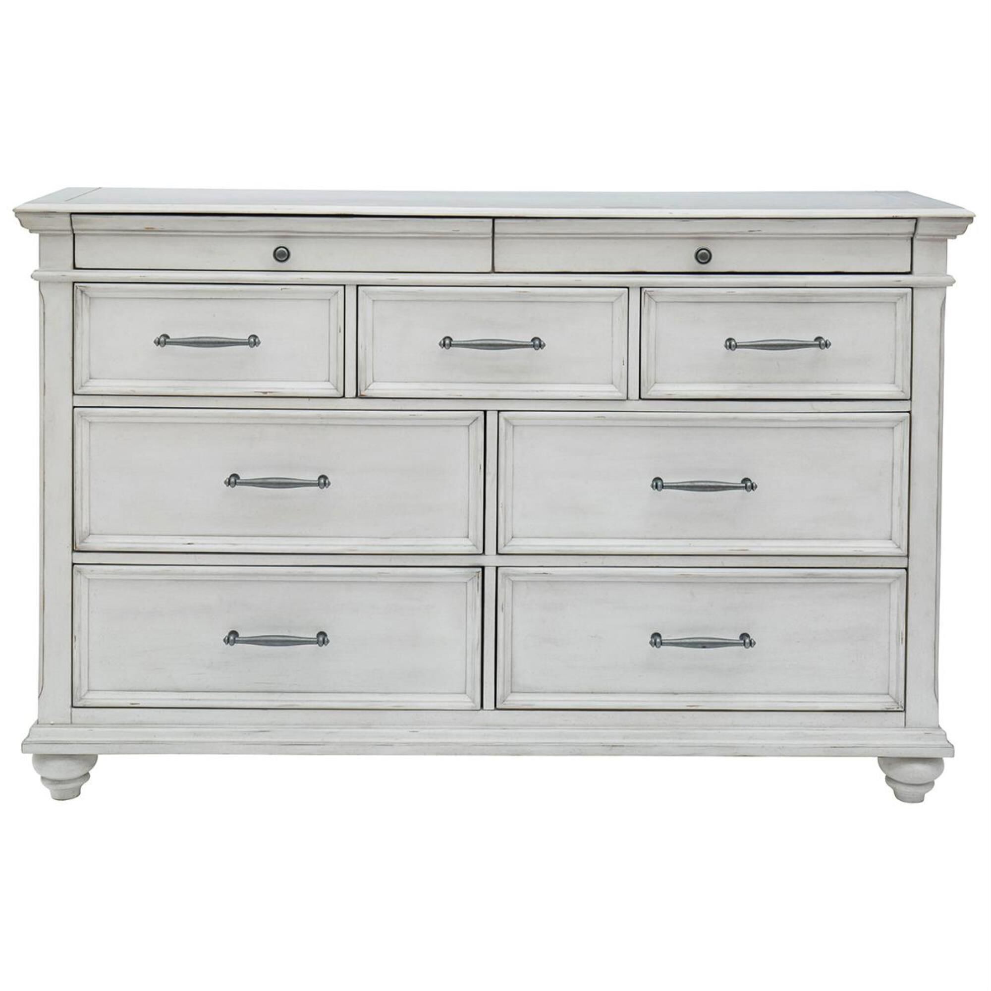 Signature Design by Ashley Kanwyn 9 Drawer Dresser in Distressed