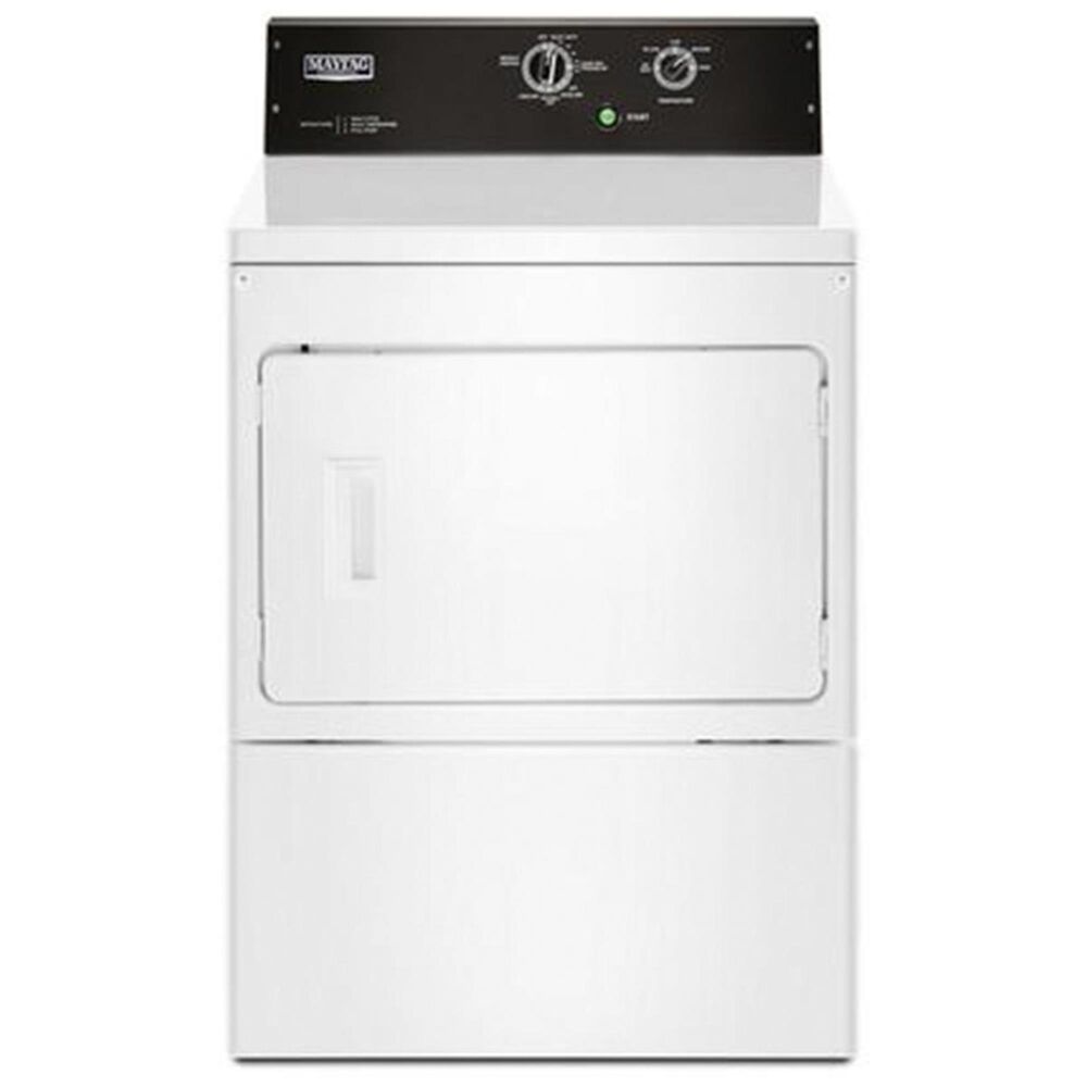 Maytag 7.4 Cu Ft Commercial-Grade Electric Front Load Dryer in White, , large