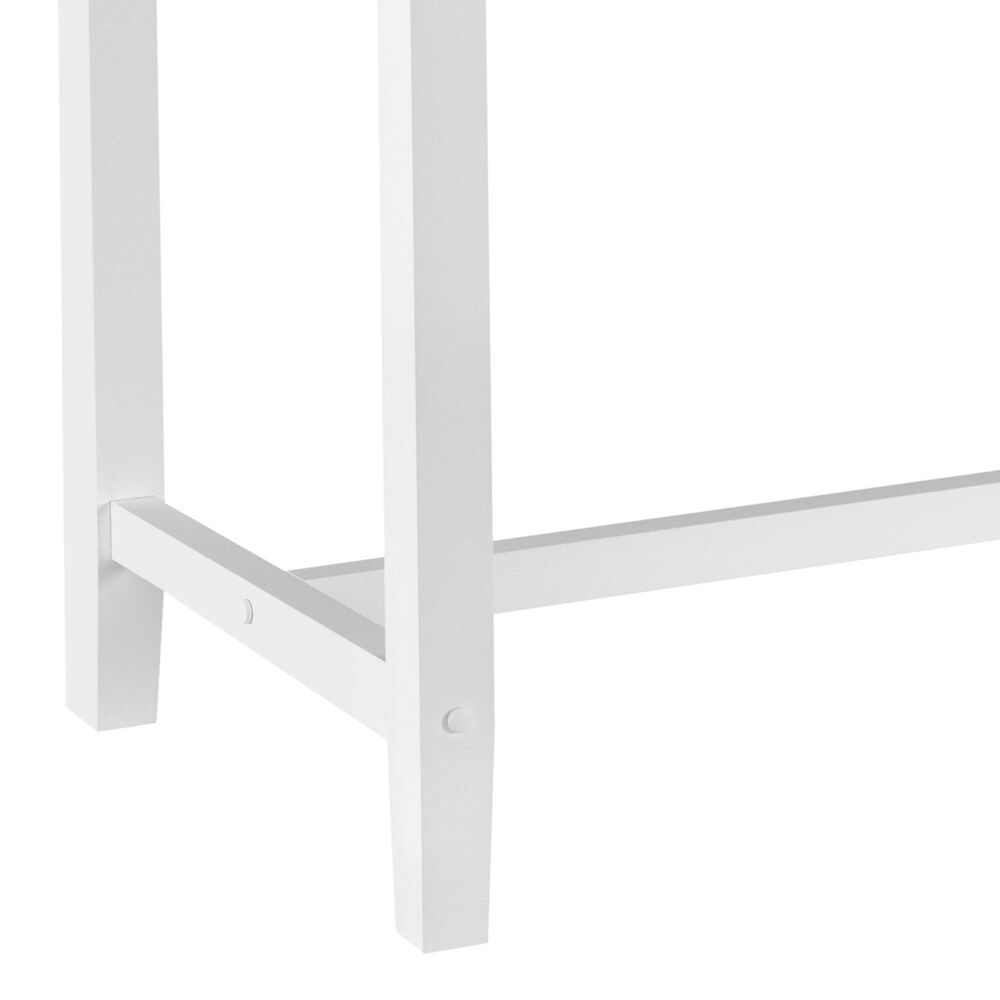 Linon Home Decor Claridge Counter Height Pub Table in Bright White - Table Only, , large
