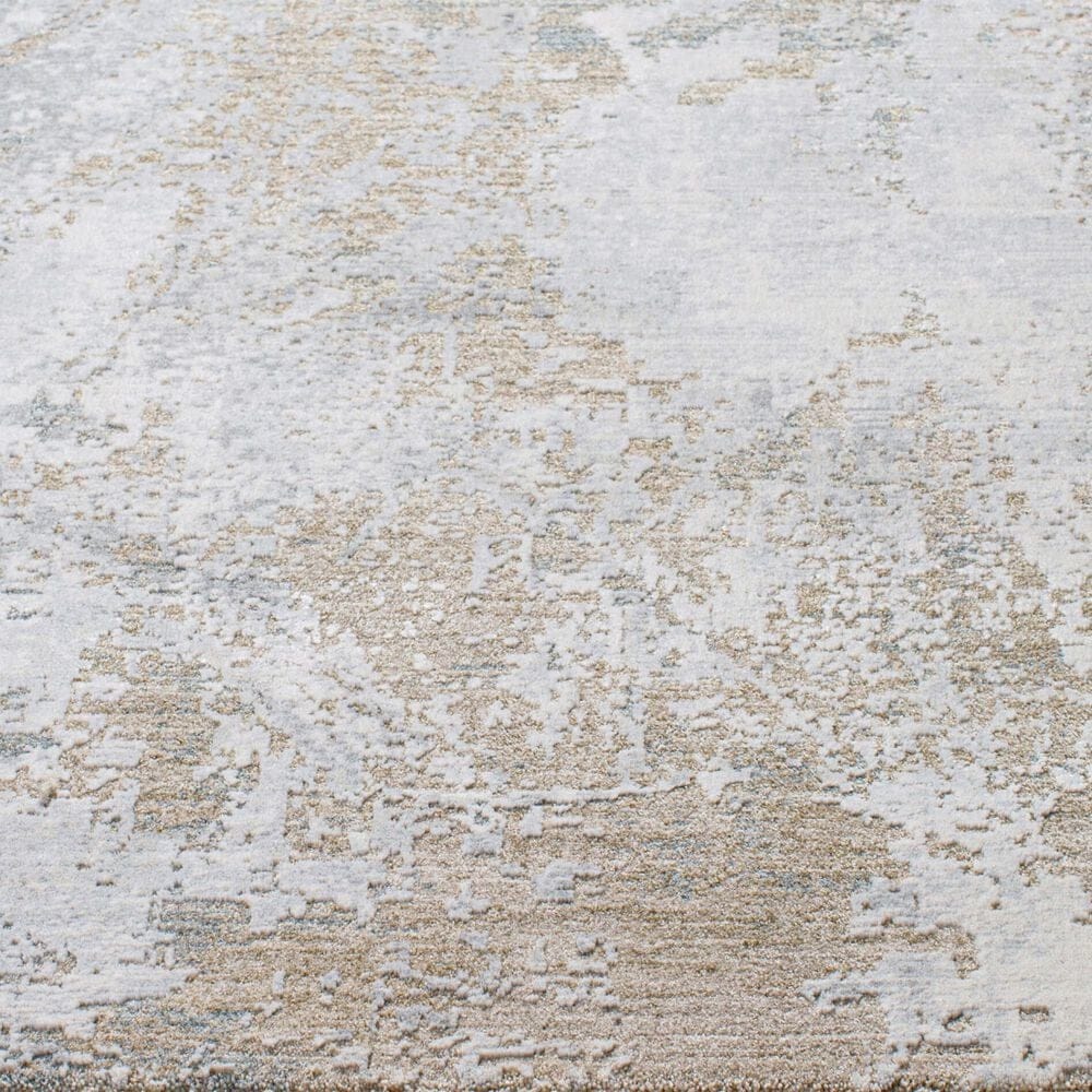 Surya Brunswick Cream, Taupe, Tan, Light Slate, Blue and Gray 5' x 7'5" Area Rug, , large