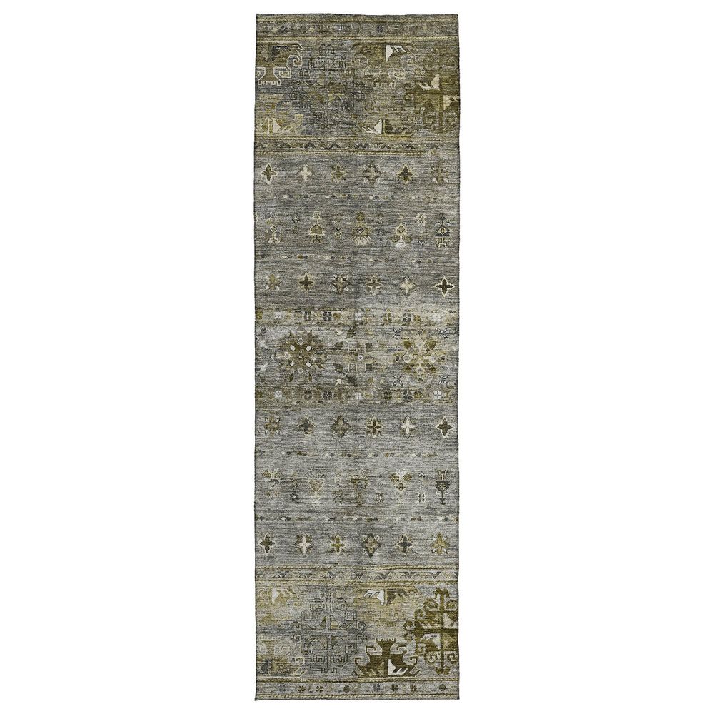 Dalyn Rug Company Karaj KJ5 2"3" x 7"6" Pewter Indoor/Outdoor Runner, , large
