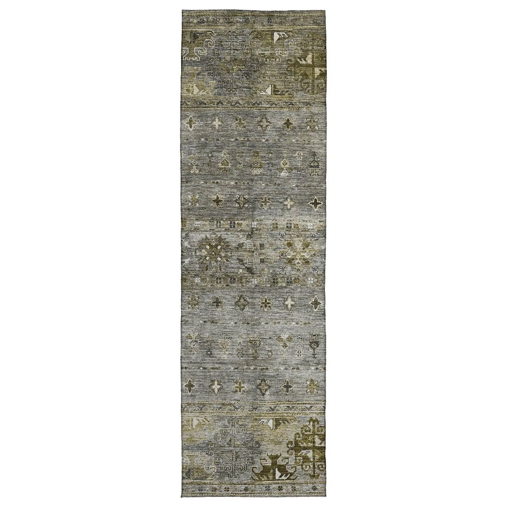 Dalyn Rug Company Karaj KJ5 2"3" x 7"6" Pewter Indoor/Outdoor Runner, , large