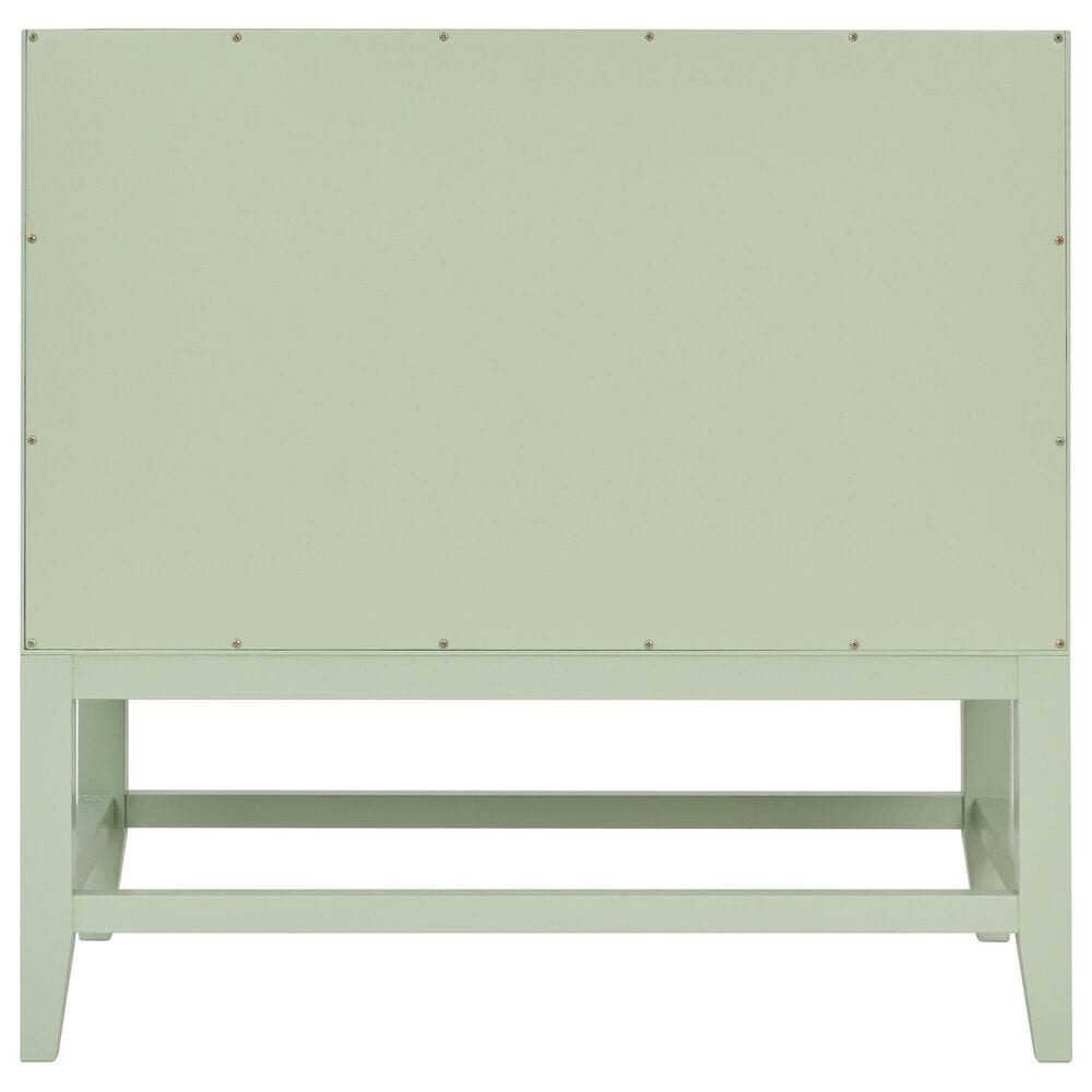 James Martin Vanities Emmeline 36" Single Vanity, Pistachio w/ 3 CM Parisien Bleu Top, , large