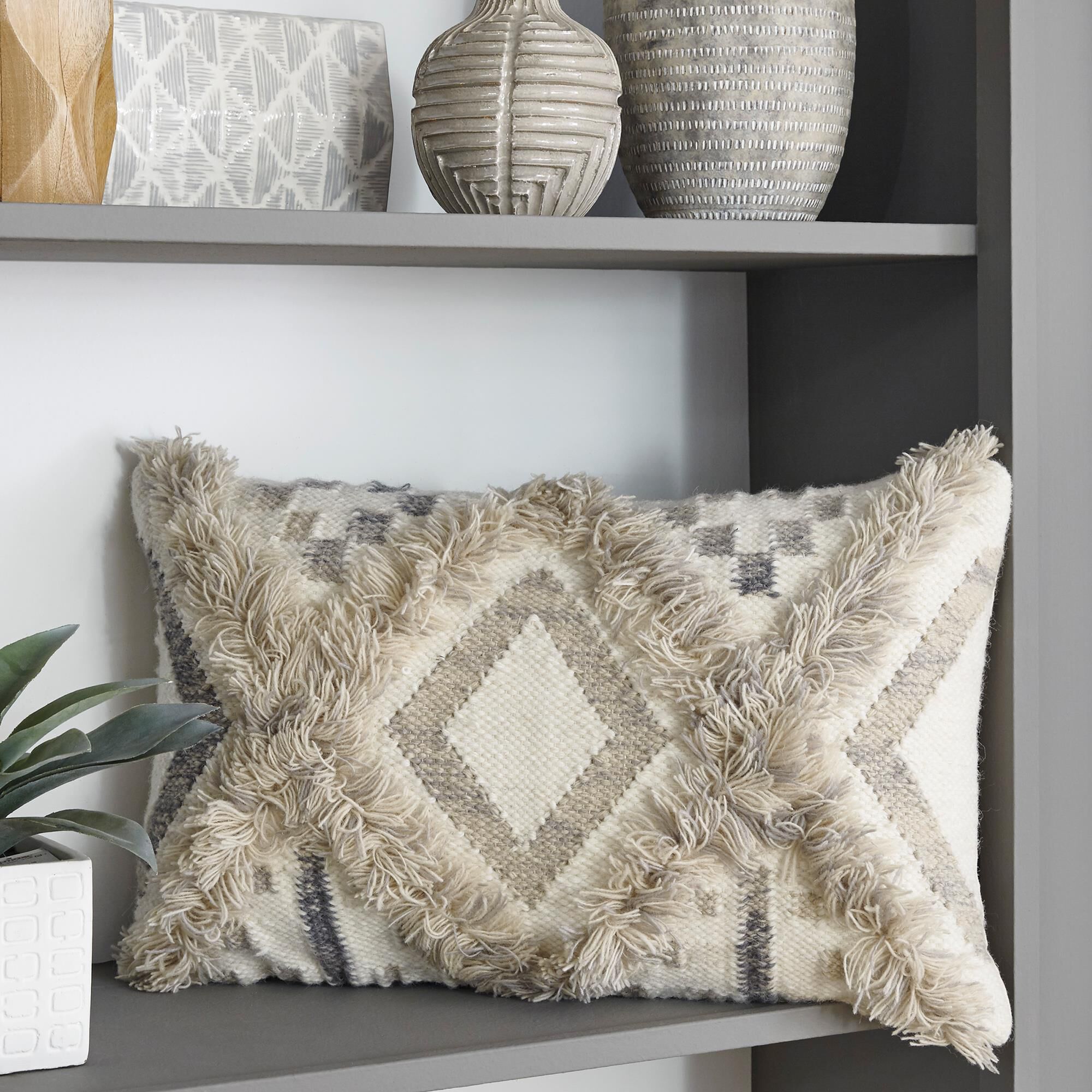 Large gray pillows clearance