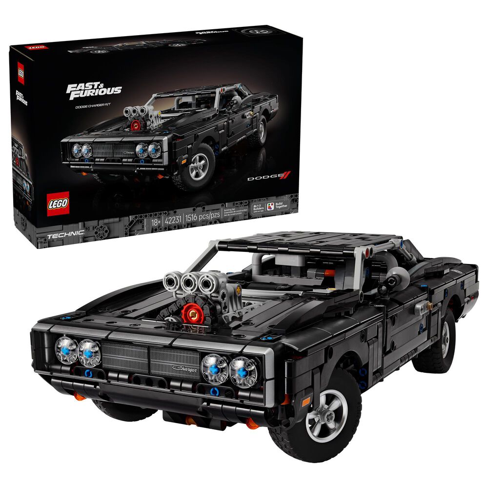 LEGO Technic Fast and Furious Dodge Charger R/T Car Building Set, , large
