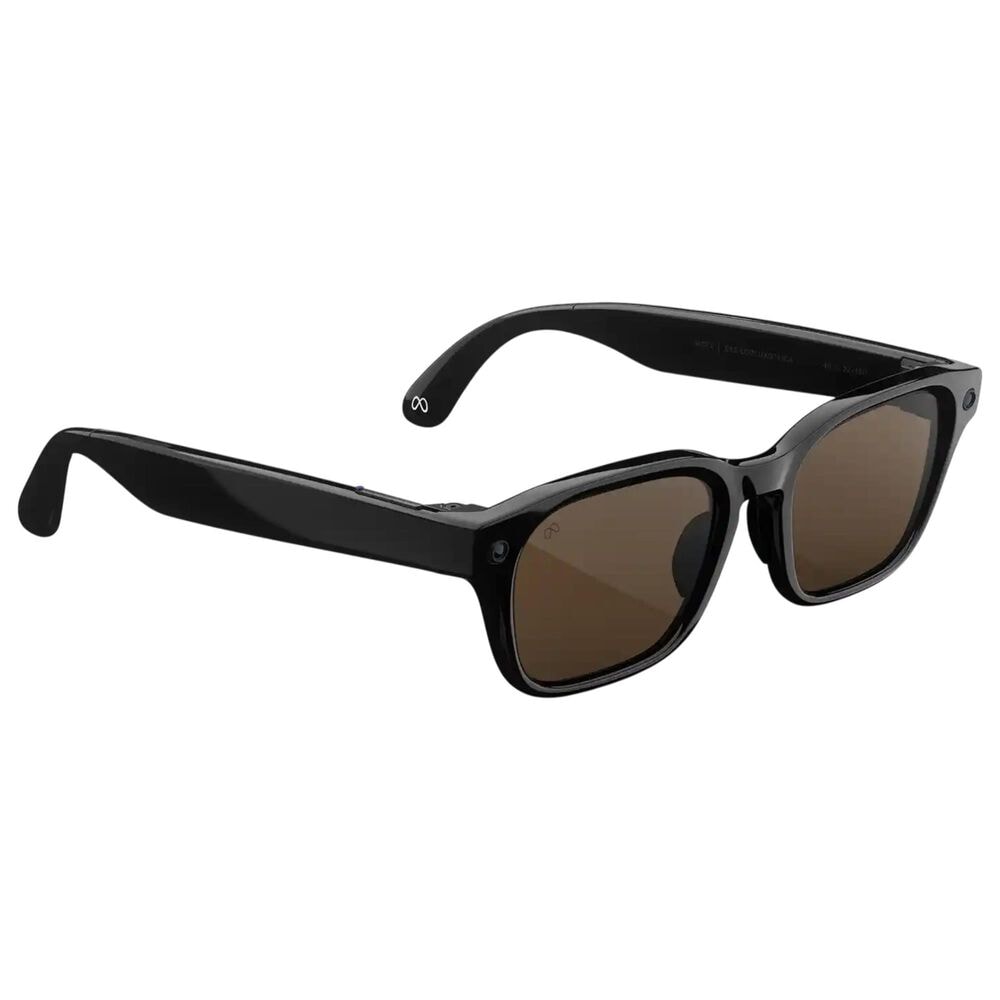 Meta Adventurer Glasses with Brown Lens in Classic Black, , large