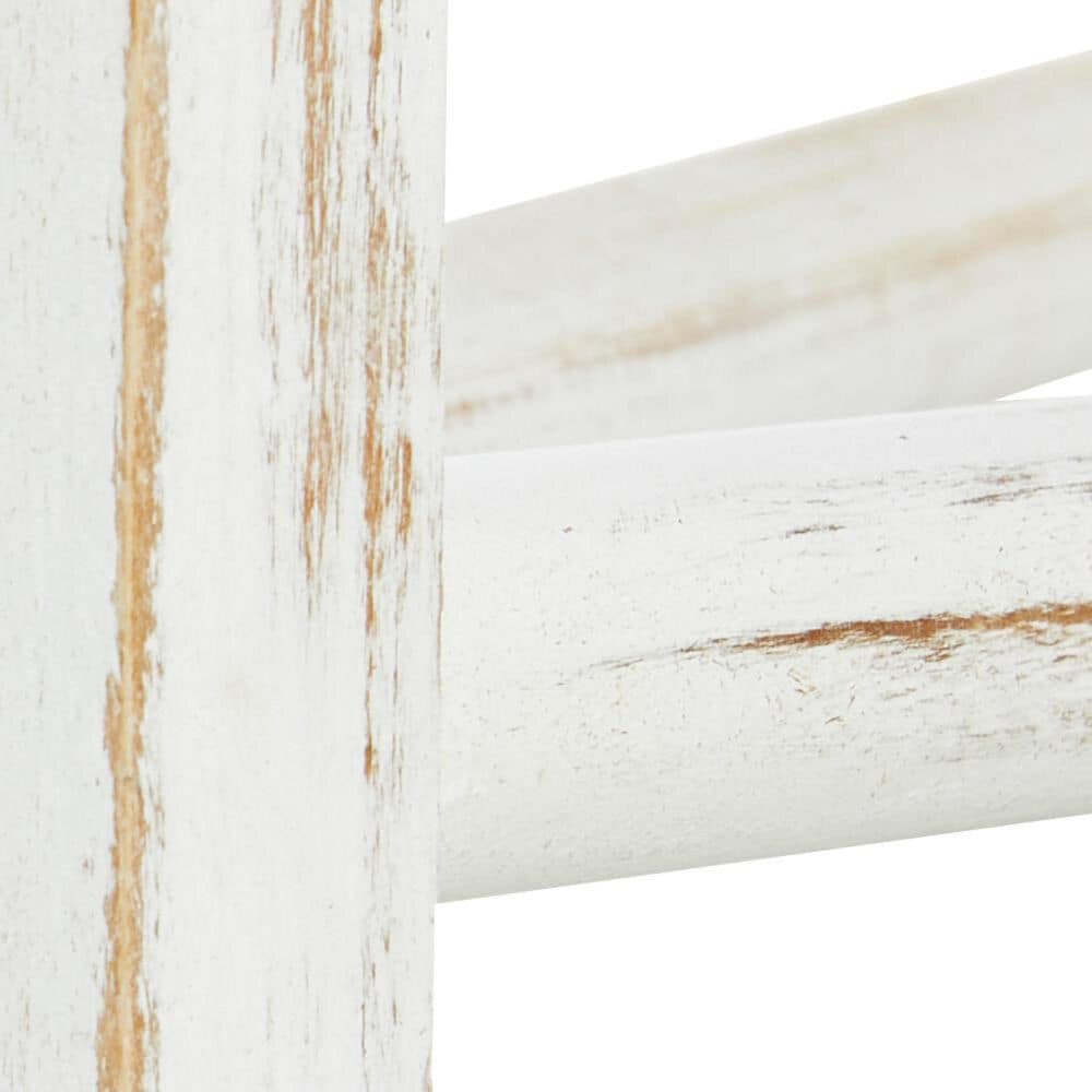 Maple and Jade 15-Rung Partition Ladder with 3 Panels in White, , large