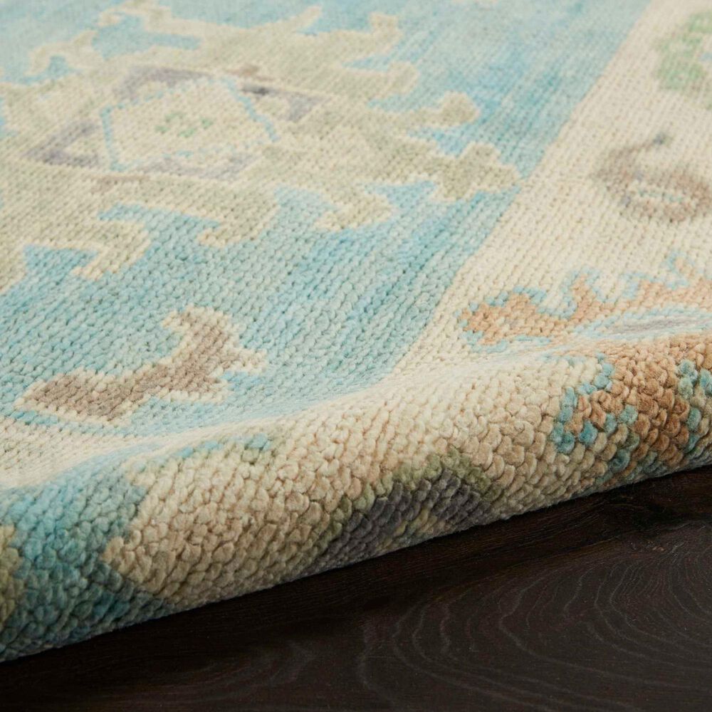 Nourison Odessa Blue and Multicolor 7'9" x 9'9" Area Rug, , large