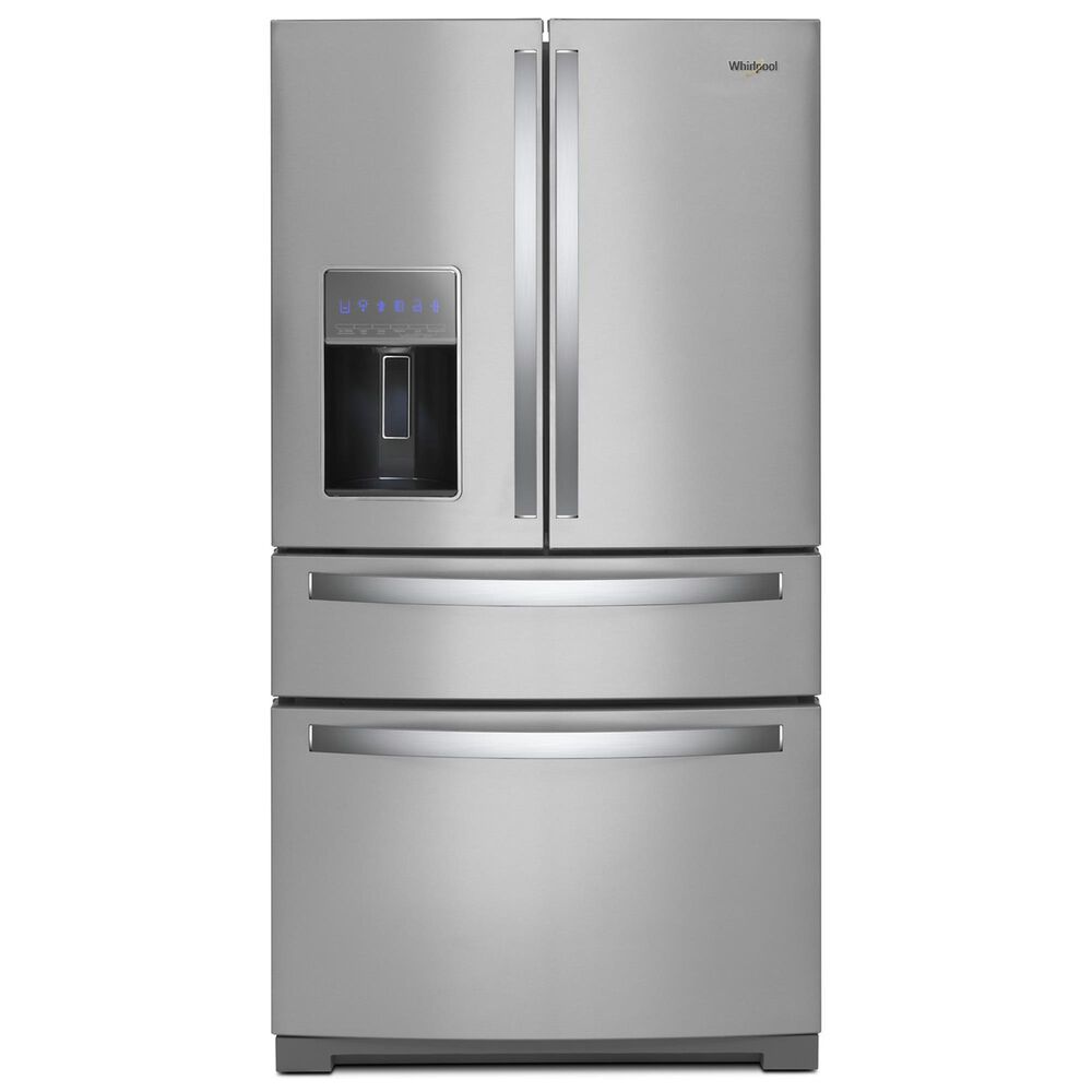 Whirlpool 26.2 Cu. Ft. French Door Refrigerator with External Water and Ice Dispensing System in Stainless Steel, , large