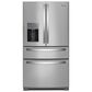 Whirlpool 26.2 Cu. Ft. French Door Refrigerator with External Water and Ice Dispensing System in Stainless Steel, , large