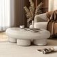 Furniture of America Rene Low Profile Glossy Coffee Table in Cream, , large