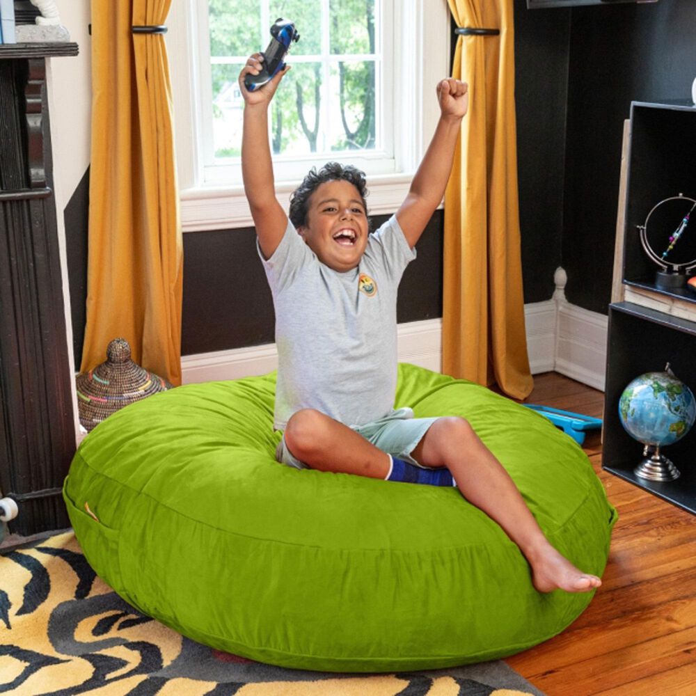 Jaxx 4&#39; Cocoon Kids Bean Bag in Lime, , large