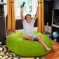 Jaxx 4" Cocoon Kids Bean Bag in Lime, , large