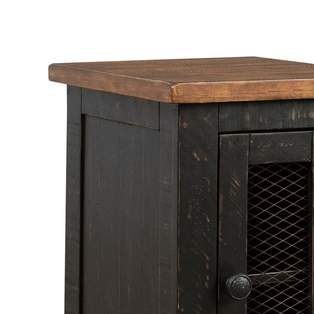 Ashley Valebeck Chair Side End Table in Black and Brown, , large