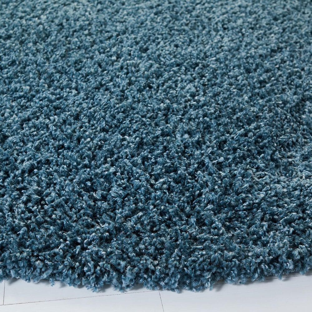 Safavieh Venus Shag 5&#39;3&quot; Round Blue Area Rug, , large
