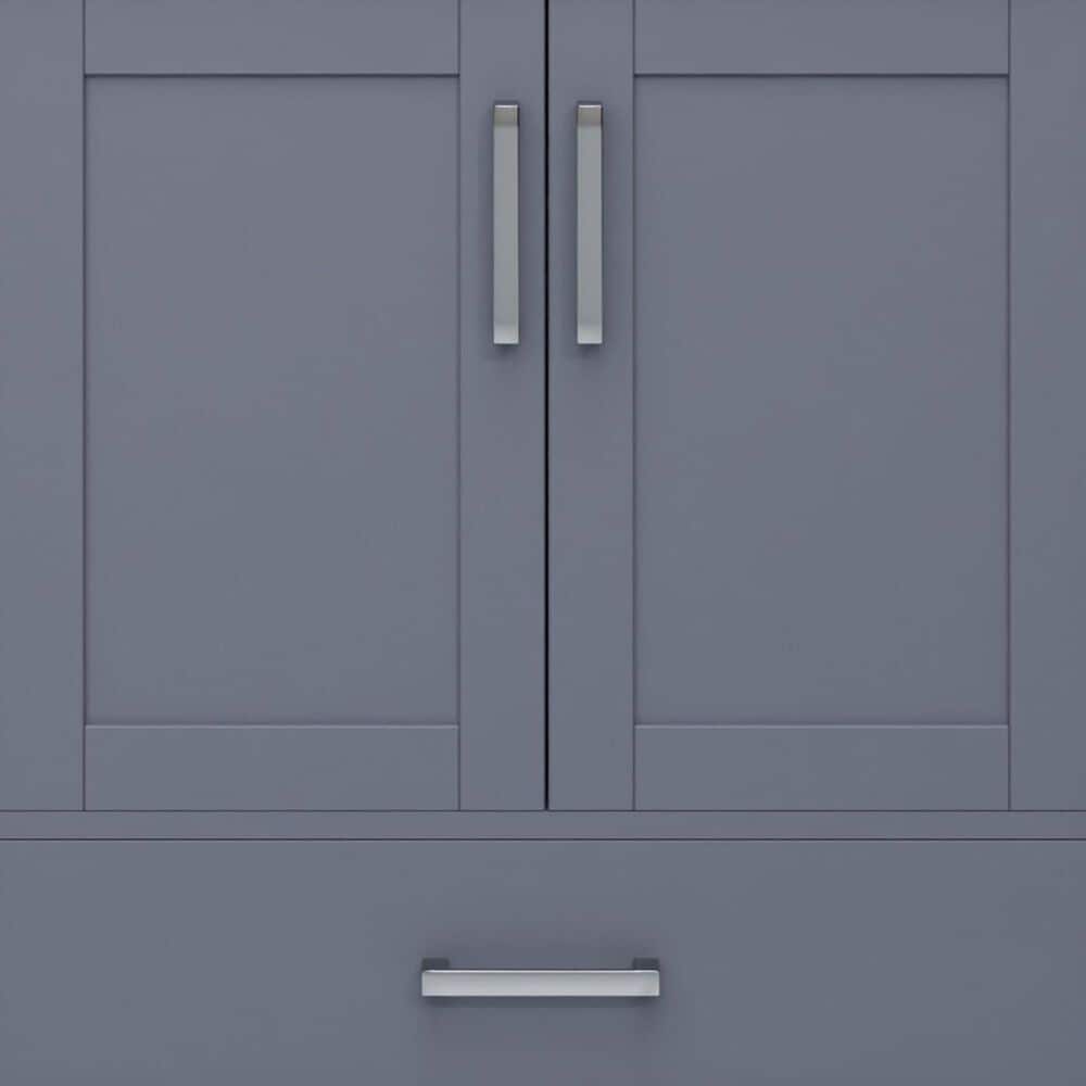 Lexora Home Jacques 30" Single Bathroom Vanity in Dark Grey with 2 cm White Carrara Marble Top and Rectangular Sink, , large