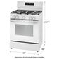 Frigidaire 30" Freestanding Natural Gas Range in White, , large