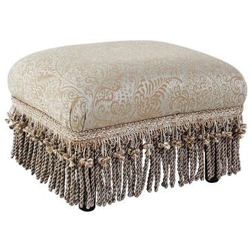 Jennifer Taylor Home Fiona Accent Ottoman in Silver and Blue Beige Paisley, , large