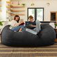 Jaxx 7" Giant Bean Bag Sofa in Black, , large