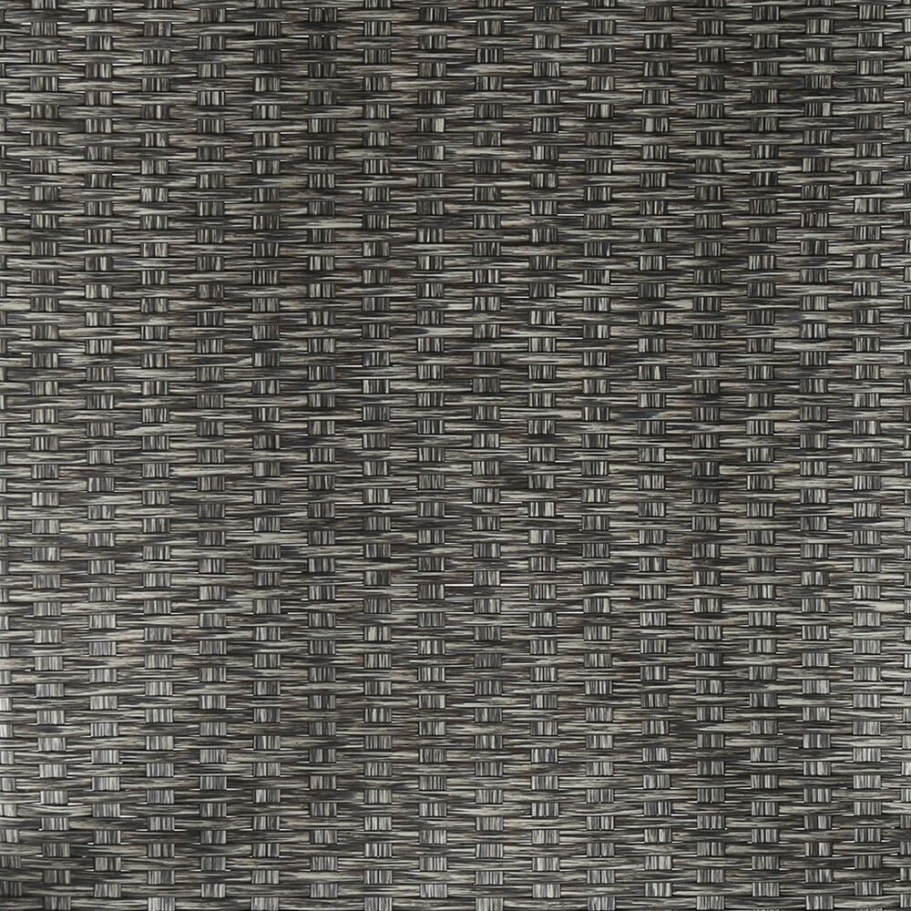 Hearth and Haven Hampton Outdoor Armchair with Wicker Seating in Black and Gray (Set of 2), , large