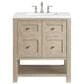 James Martin Vanities Breckenridge 30" Single Vanity in Whitewashed Oak with 3 cm White Zeus Quartz Top, , large
