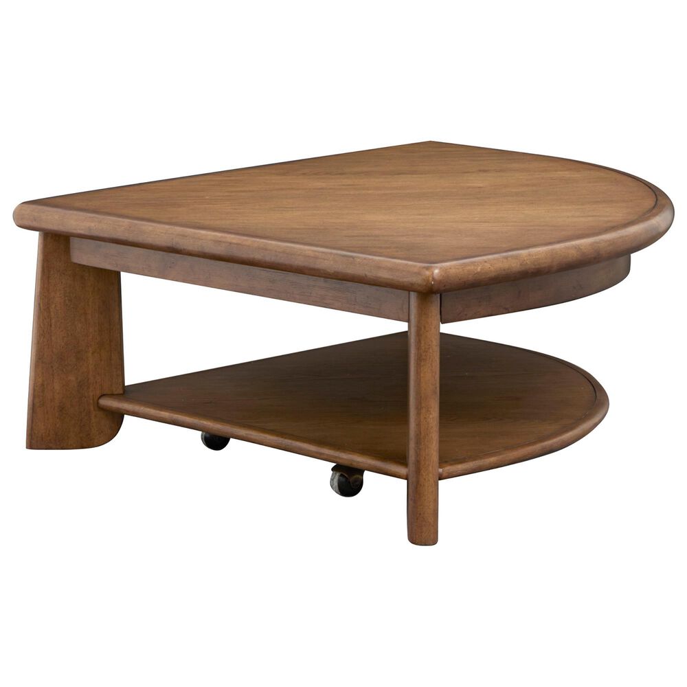 Nicolette Home Tanner Lift Top Cocktail Table with Casters in Tawny Brown, , large