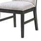 Modern Market Side Chair with Beige Upholstered in Dark Brown, , large