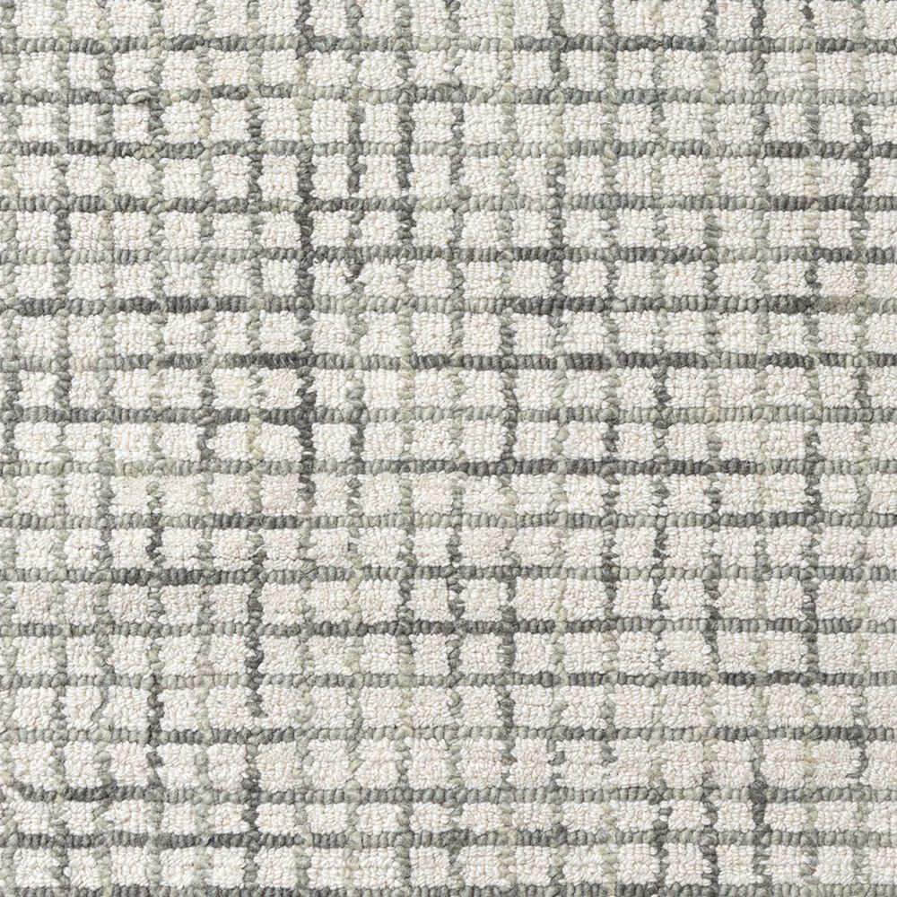 L&amp;R Resources Criss Cross Silver and Ivory 6&#39; Round Area Rug, , large